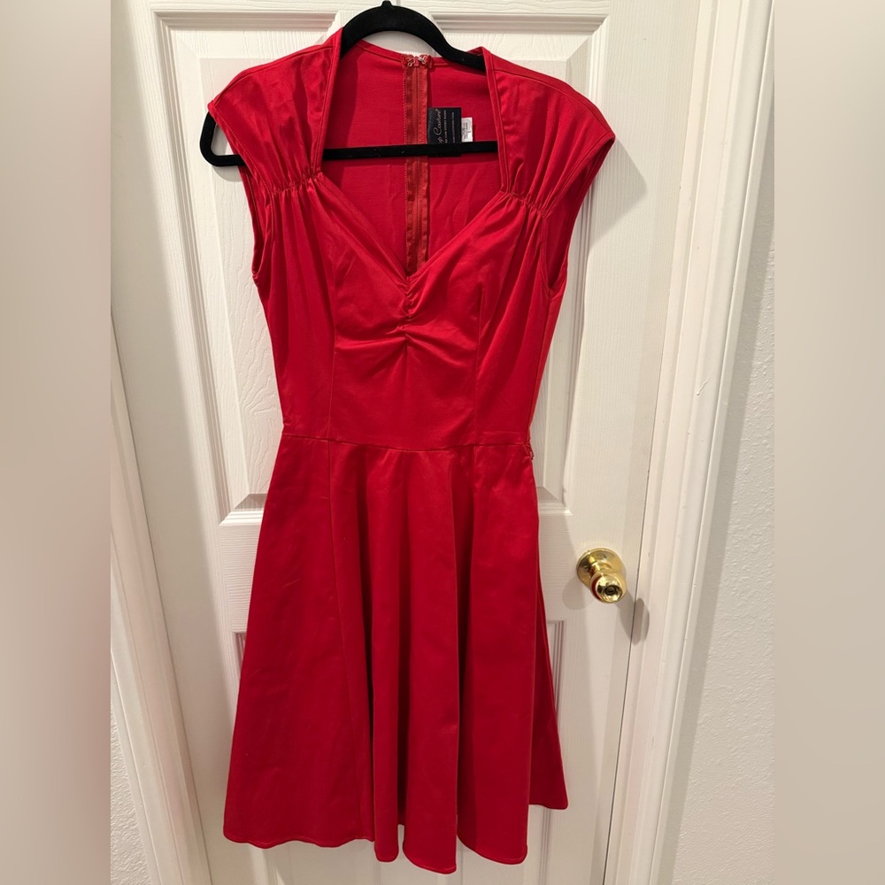 Pinup Couture EUC red Heidi Large